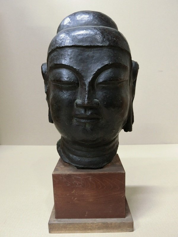銅製品 の 彫像 A2465 仏教美術 鋳銅 仏頭 約46cm高 オブジェ - 2026年最新Yahoo