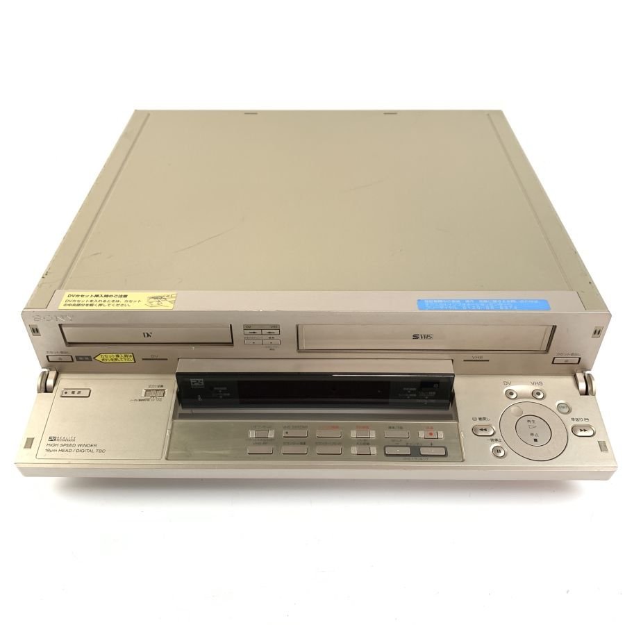 SONY WV-DR7 DV/S-VHSビデオデッキ○ジャンク品