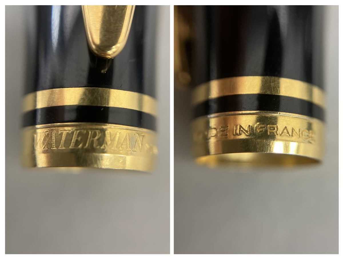 T1072」 WATERMAN ウォーターマン IDEAL 万年筆 ペン先 18K 750 ネーム