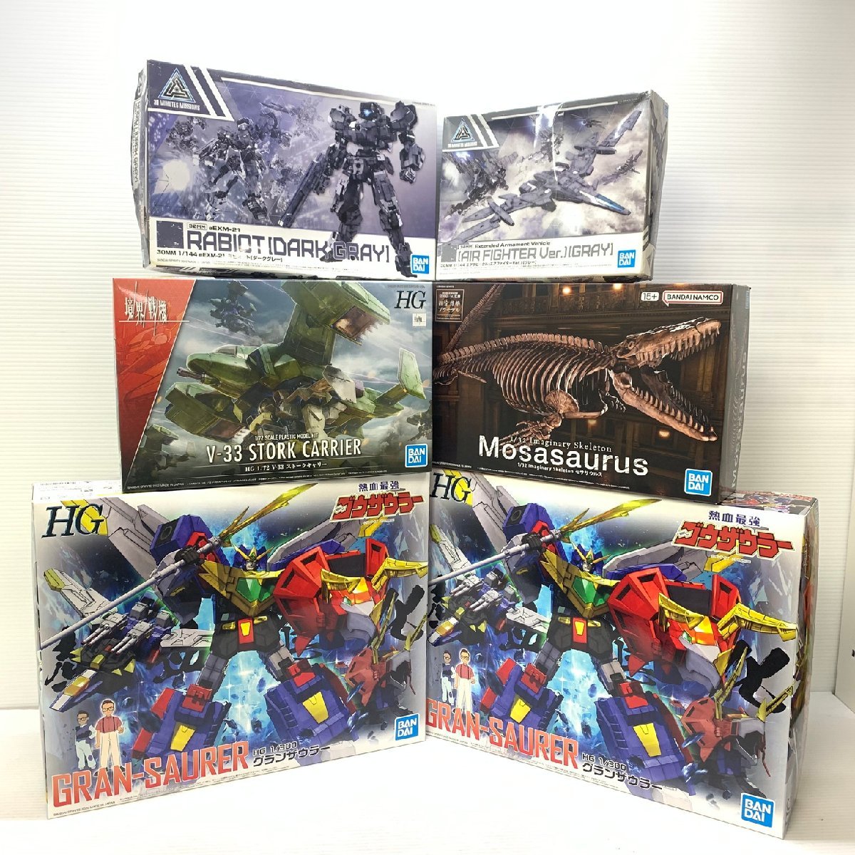 MIN【現状渡し品】 MSMO BANDAI プラモデルまとめ 熱血最強ゴウザウラー 境界線機 他 まとめ売り 〈59-231107-SS-2-MIN〉