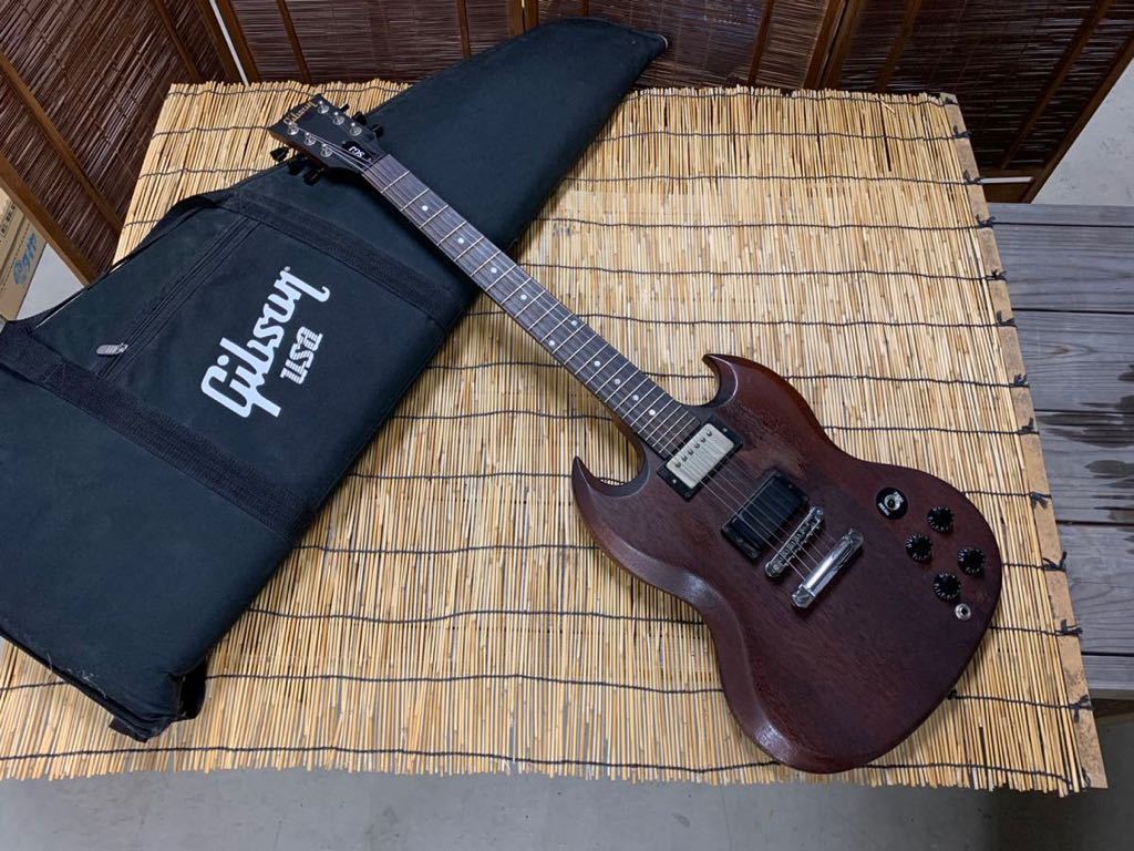GibsonギブソンSGJ/2013/USA製/ソフトケース付き検索 希少 珍品 木目