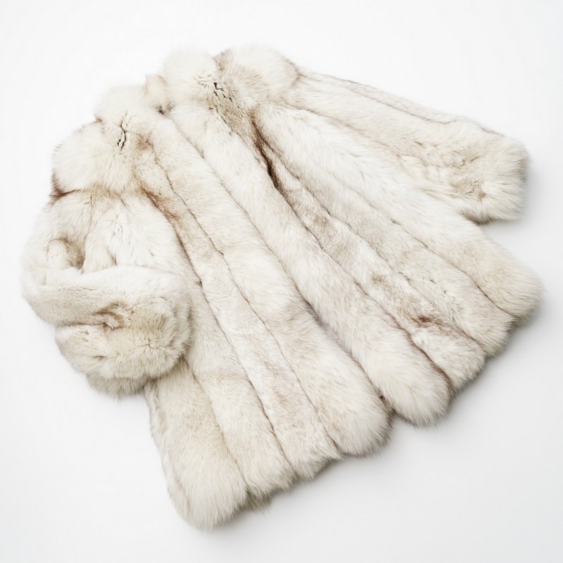 SAGA FOX ROYAL×ROTINYシルバーフォックスファーコート ROTINY ブルー