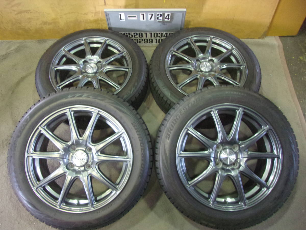 L-1724スタッドレス屋175/60R16アルミ付き４本（6J 100 4穴 +43)⑰　　本州送料込み