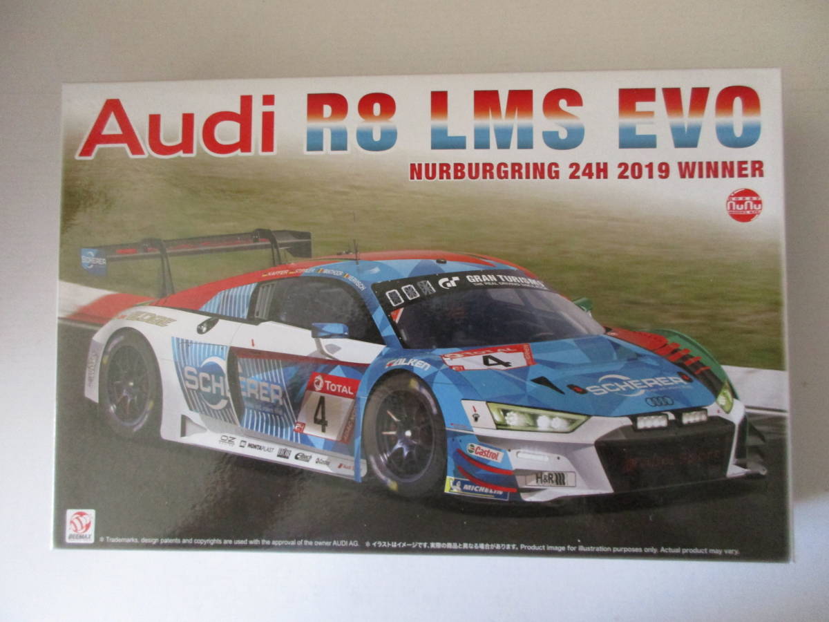 プラッツNuNu 　アウディ R8 LMS EVO[2019ニュルブルクリンク24時間レース ウィナー&純正エッチングセット」　新品未組立