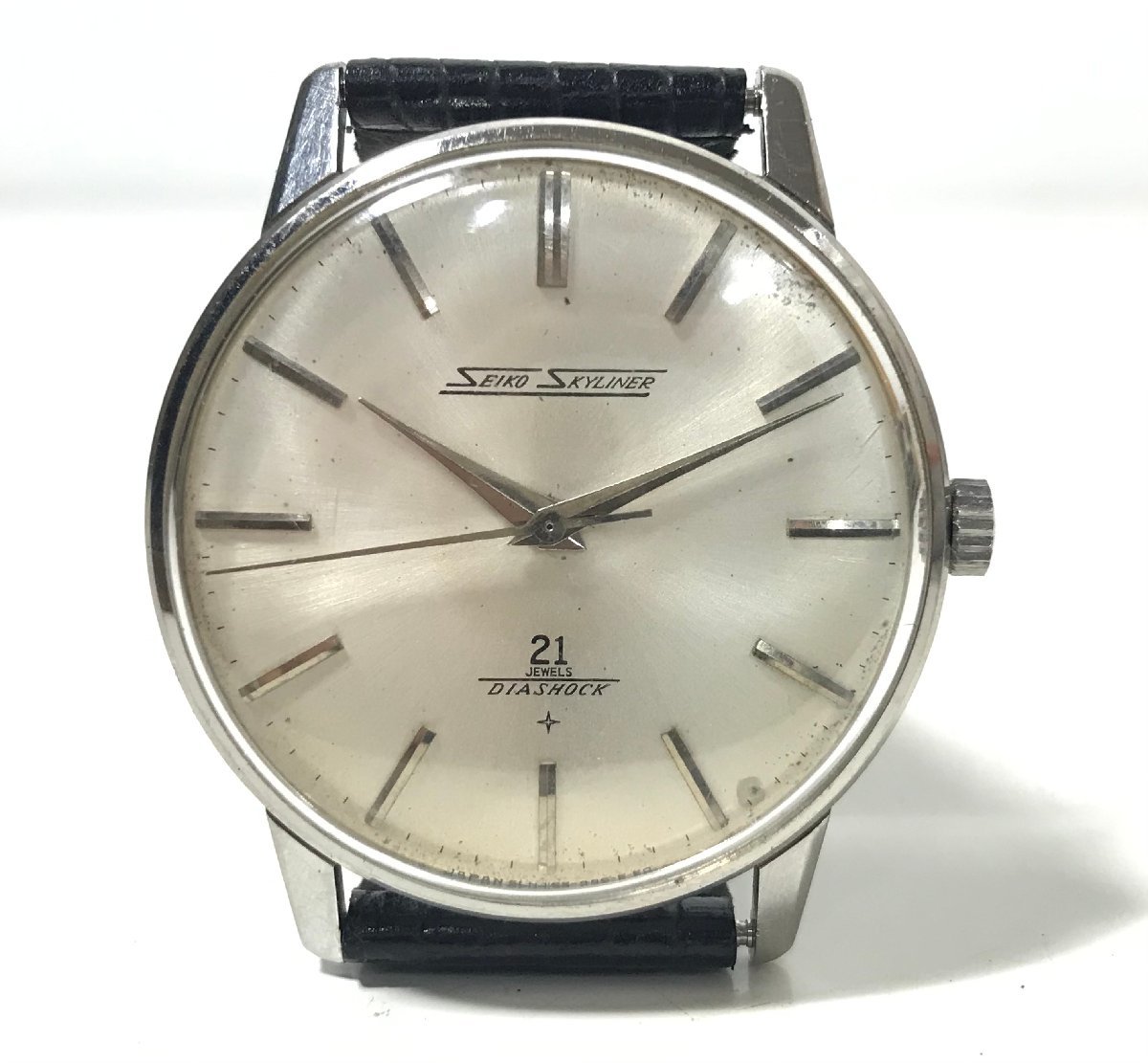 SEIKO セイコー SKYLINER スカイライナー J15006 21石 時計 ブラック