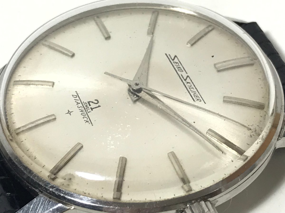 SEIKO セイコー SKYLINER スカイライナー J15006 21石 時計 ブラック