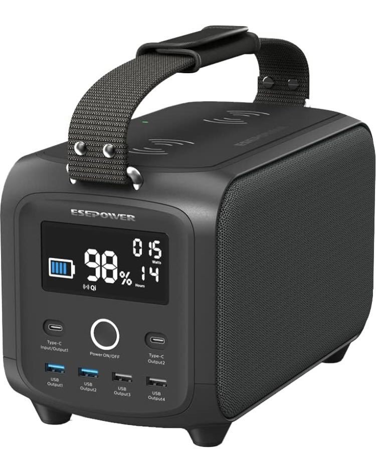 1F03z3M ESEPOWER ポータブル電源 400W 軽量 小型 大容量 414Wh