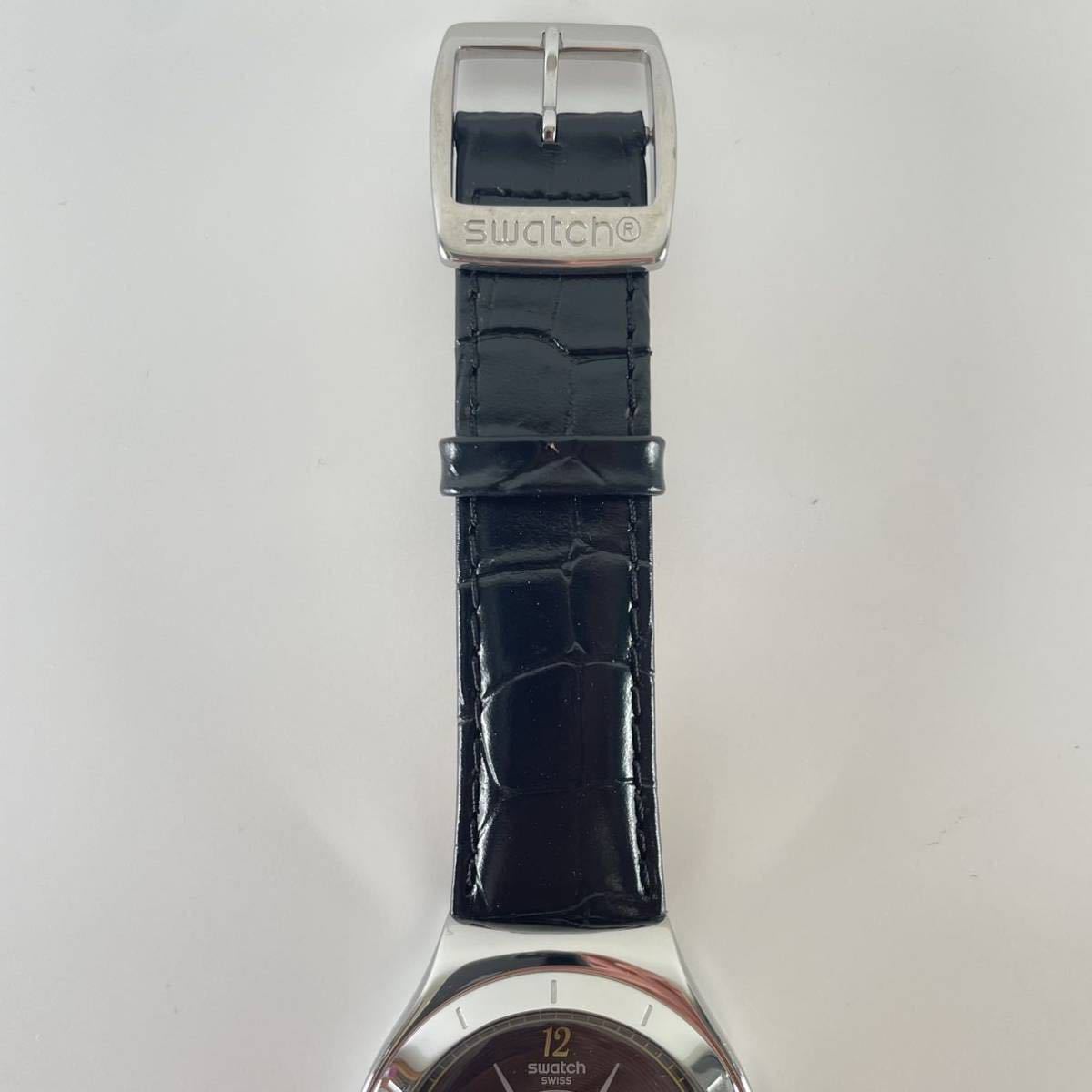 スウォッチ Swatch 自動巻き 美品 動作品オートマチック ブラック 