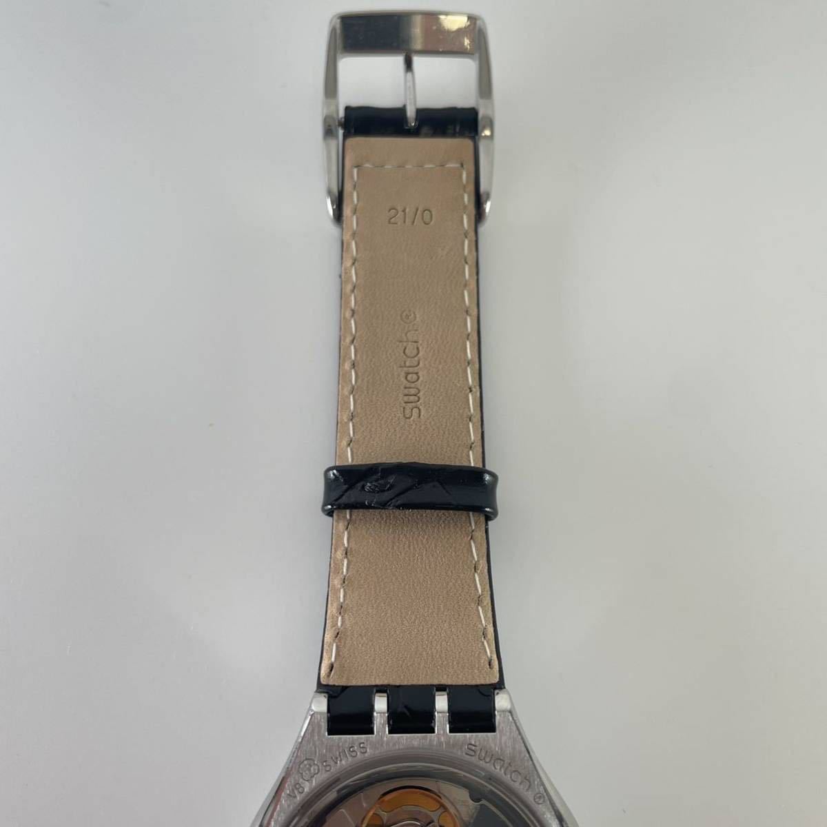 スウォッチ Swatch 自動巻き 美品 動作品オートマチック ブラック 