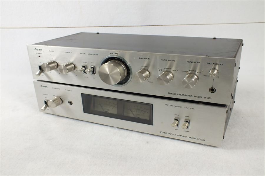☆ Aurex オーレックス SY-335 SC-335 アンプ 中古 現状品 231101C4184