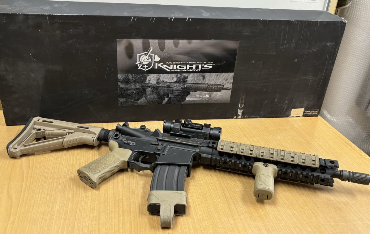 TA-299☆140サイズ/ VFCナイツ KAC SR-16 CQB 11.5 【 AE1-SR16E3-BK01 】　詳細不明　電動ガン カスタム エアガン ジャンク