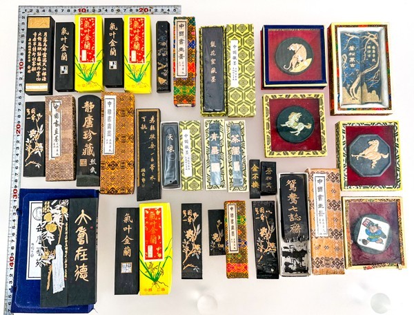 25点 中國墨 紫玉光/鐵斎翁/気叶金蘭/缶盧/老胡開文/尭千氏/上海墨厰