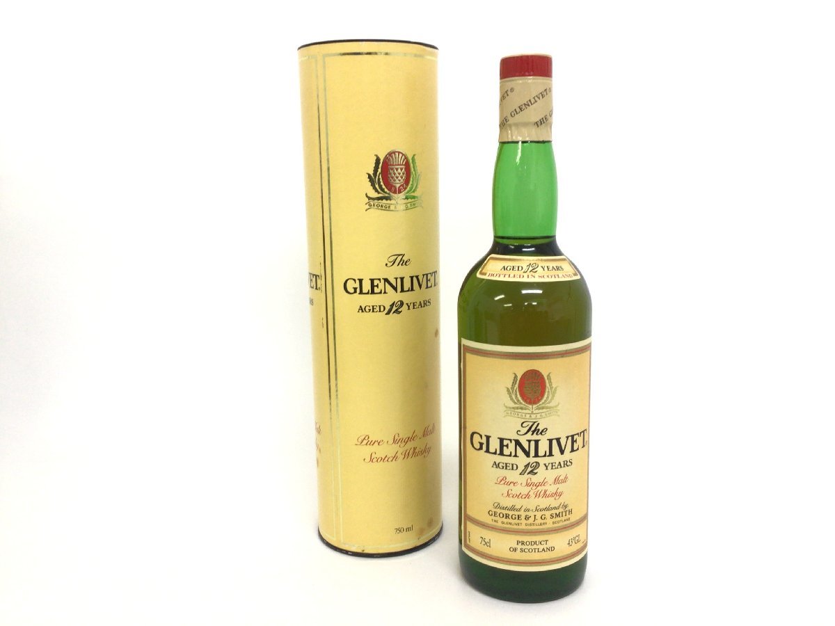 RW53グレンリベット 12年 赤アザミ 旧ボトル【重量番号:2】