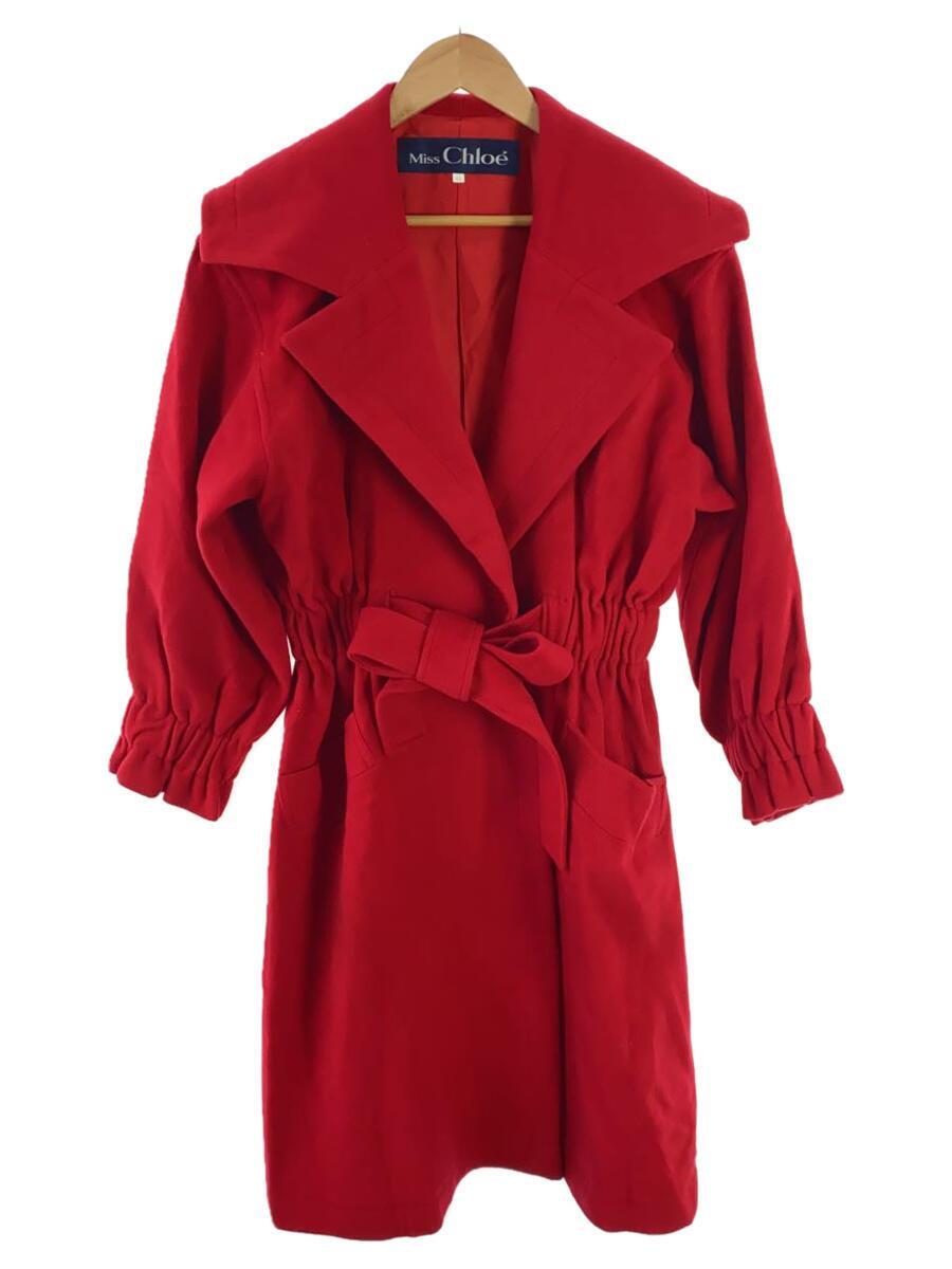 miss chloe◇コート/40/ウール/RED/21172 miss | 古着の ⁄ コート⁄40