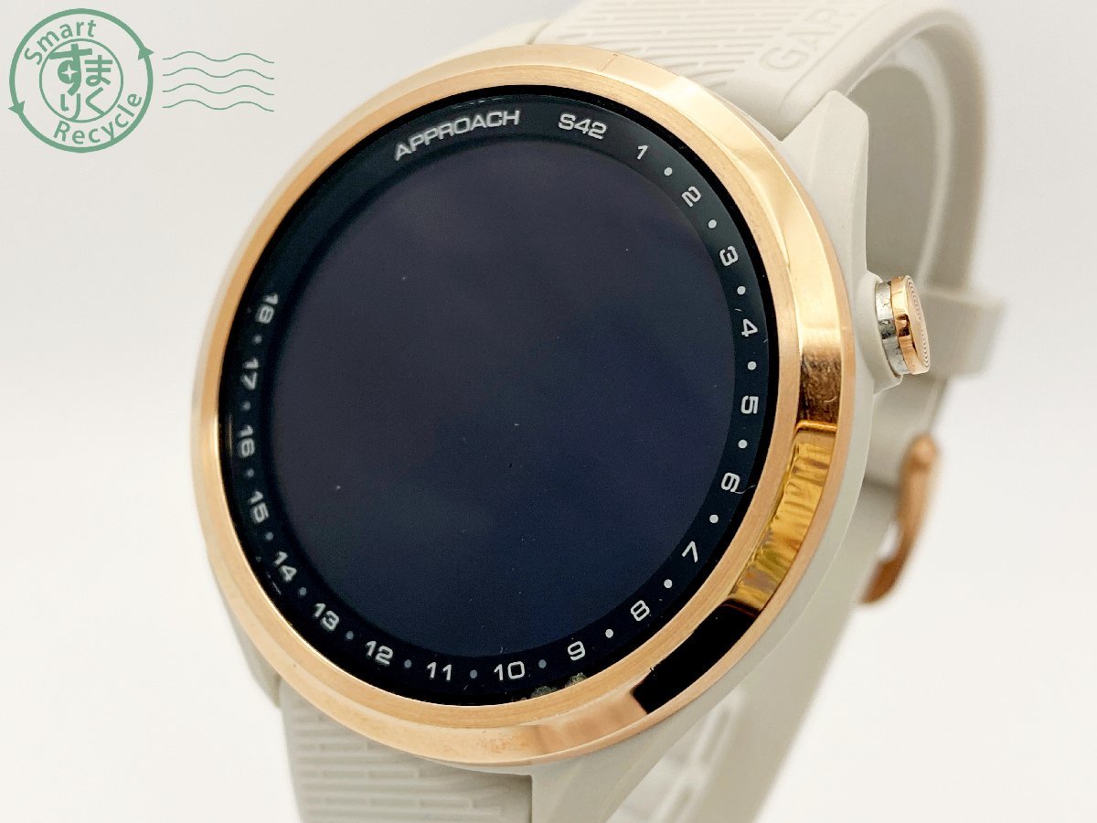 11282197　▽ 1円～！ GARMIN ガーミン Approach アプローチ S42 グレー系 GPS ゴルフ ナビウォッチ スマートウォッチ 腕時計