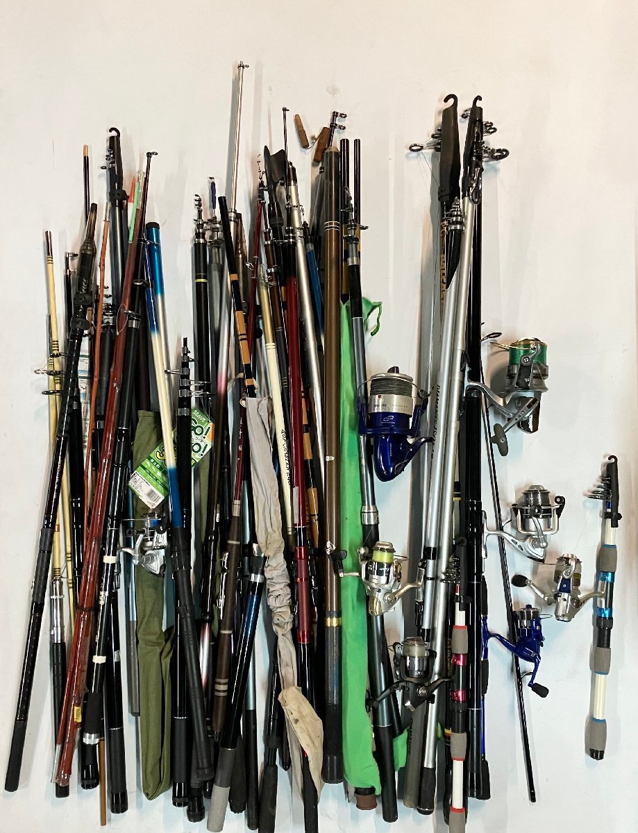 ★宅配 直接引取可 釣り竿 川釣り 海釣り 大量まとめ スポーツ アウトドア ジャンク品 12.4kg★