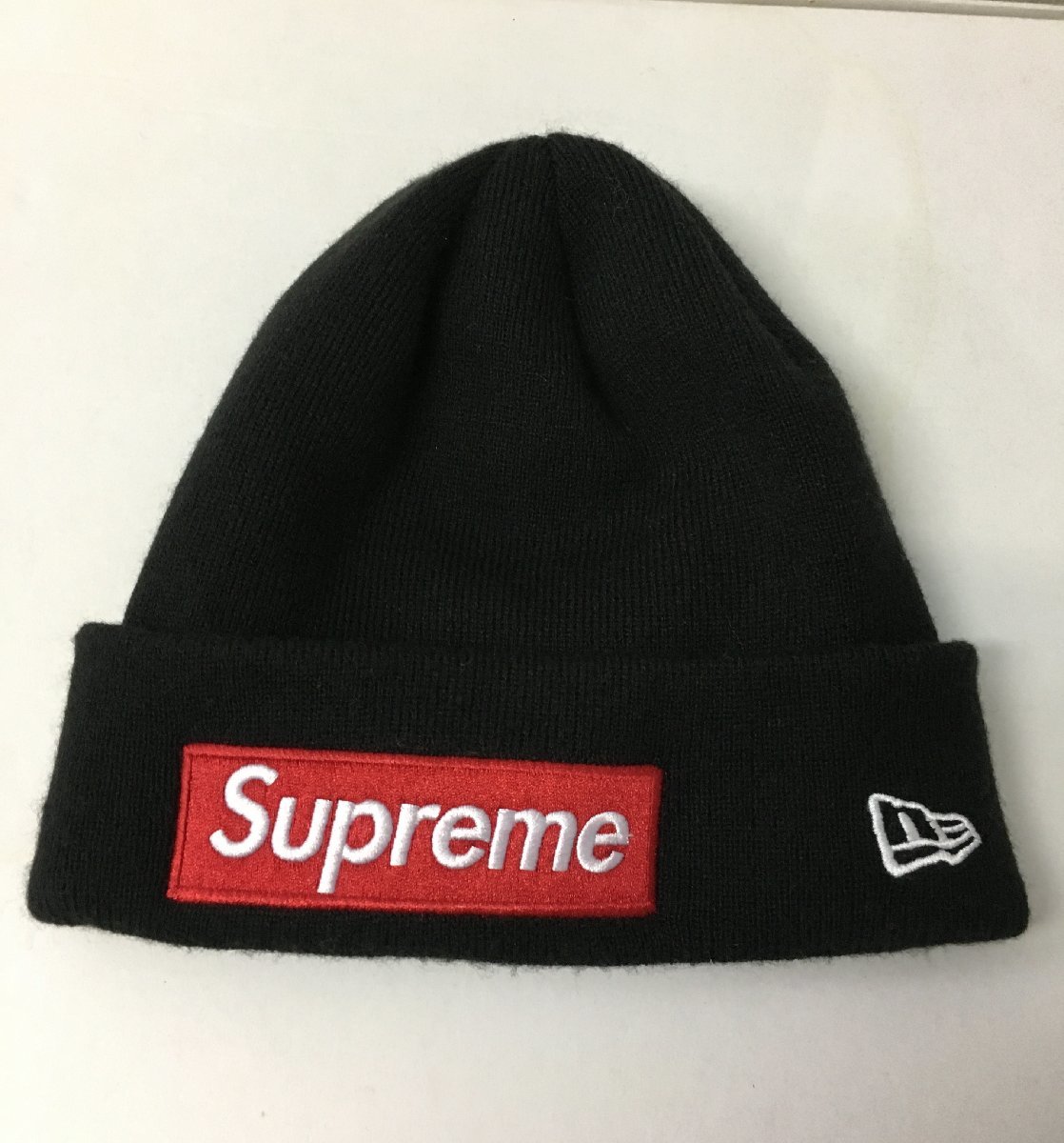  Supreme 22fw 22aw &times; NEW ERA Supreme Box Logo Beanie NEW ERA Black 黒 シュプリーム ボックスロゴ ビーニー ニットキャップ(帽子)｜売買されたオークション情報、yahooの商品情報をアーカイブ公開 - オー 服飾小物