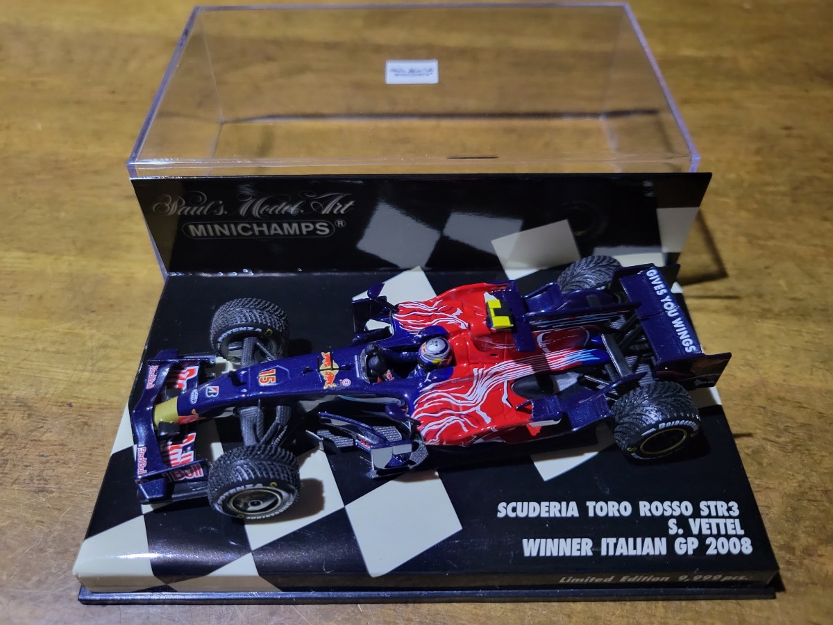 ミニチャンプス 1/43 トロロッソ STR3 ベッテル 1stWin イタリアGP