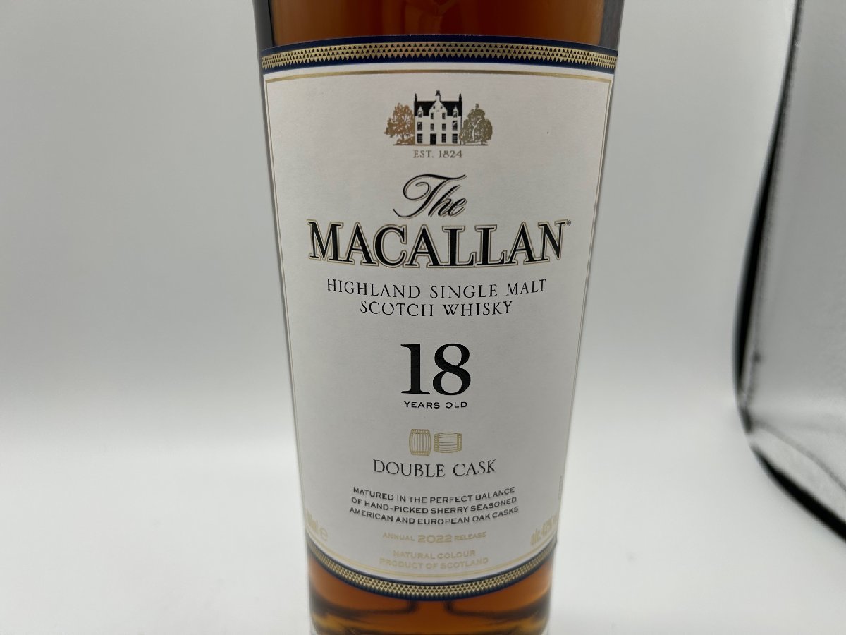 1円スタート【正規輸入品】 ザ マッカラン ダブルカスク 18年 2022