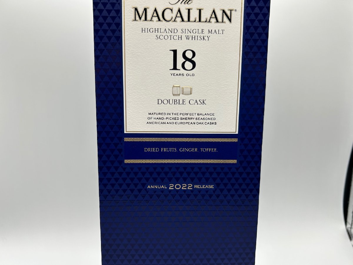 1円スタート【正規輸入品】 ザ マッカラン ダブルカスク 18年 2022