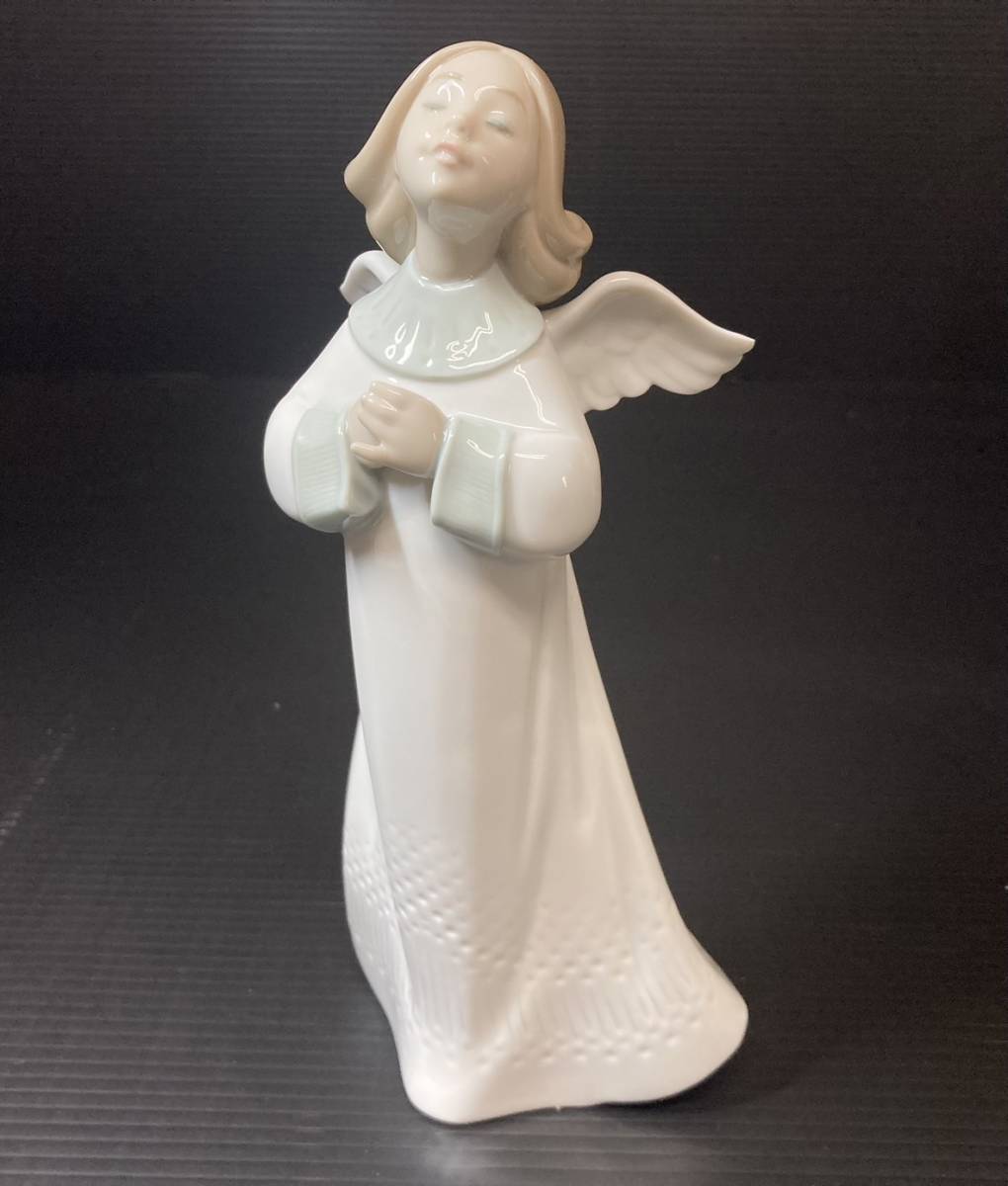 吉斉23 1円オークション LLADRO リヤドロ 天使の願い フィギュリン