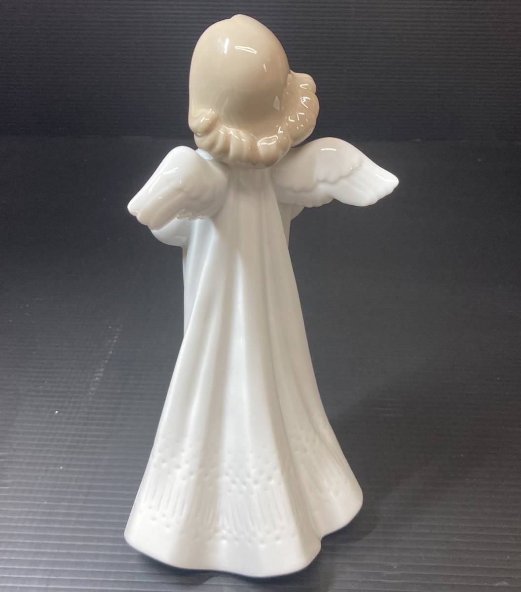 LLADRO 天使の像 ホワイトポーセリン 吉斉23 1円オークション LLADRO リヤドロ 天使の願い フィギュリン
