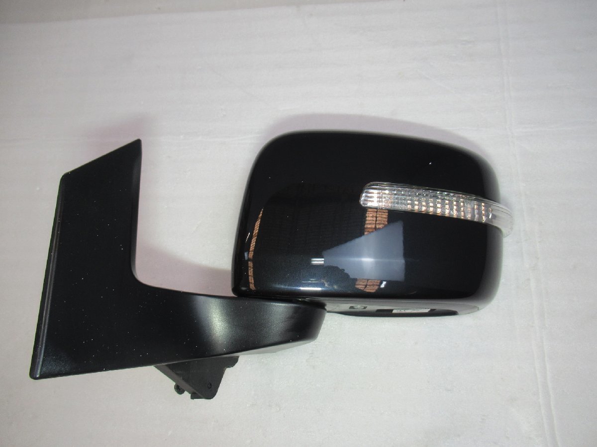 ワゴンR　スティングレー　MH23S　左　ドアミラー　サイドミラー　7P　助手　電動格納　ウインカー　カラー　ZJ3　黒系　純正　23018　伊t