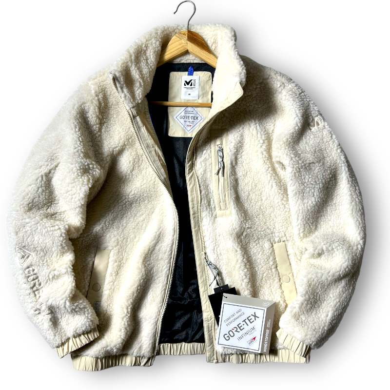 新品 MILLET ミレー GORE-TEX INFINIUM 韓国限定モデル 防寒 保温 ボアフリースジャケット ブルゾン アウトドアウェア XL メンズ ◆B1951b