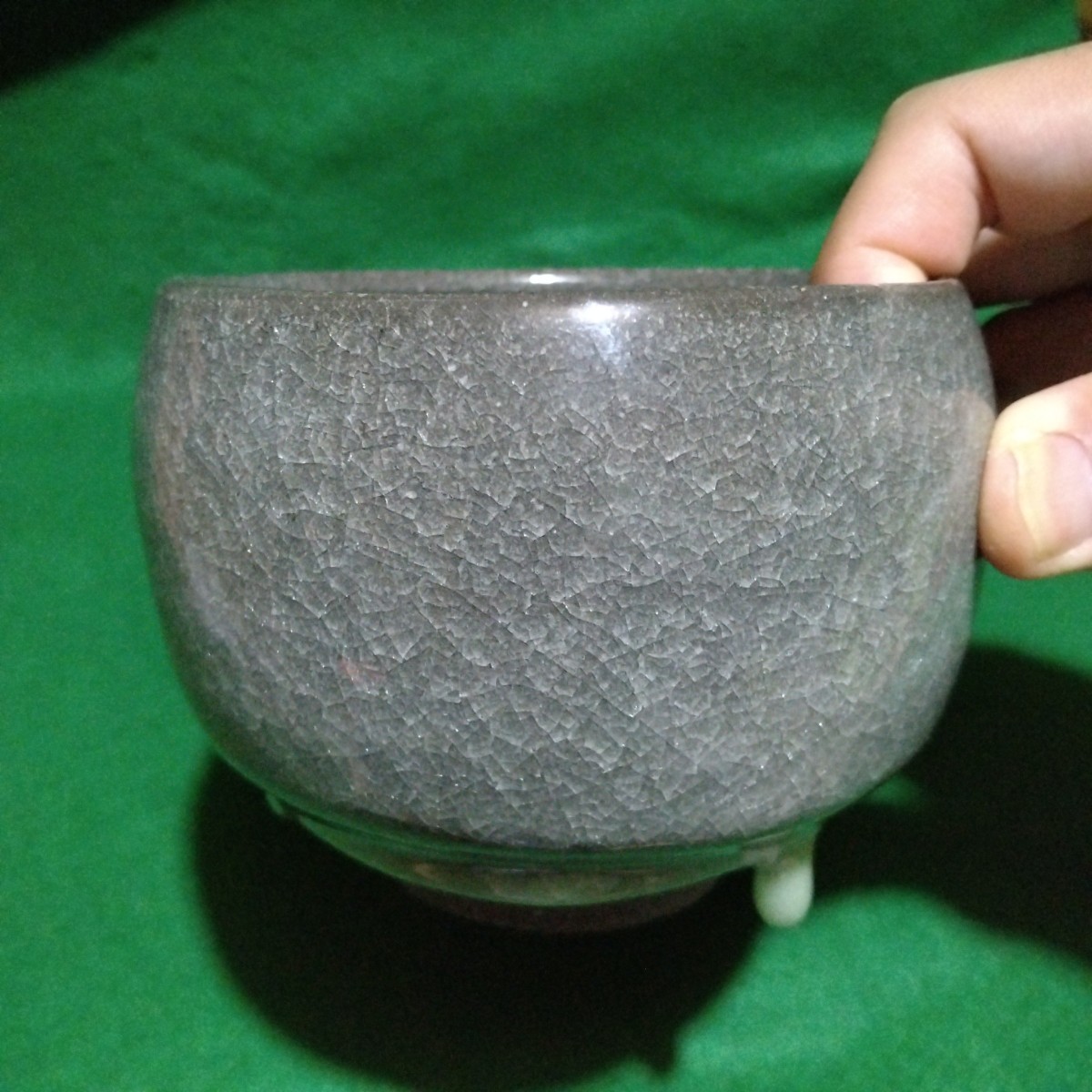 清水卯一 人間国宝 茶道具 - 作 | 青瓷氷裂貫入文茶碗 Yahoo!オークション