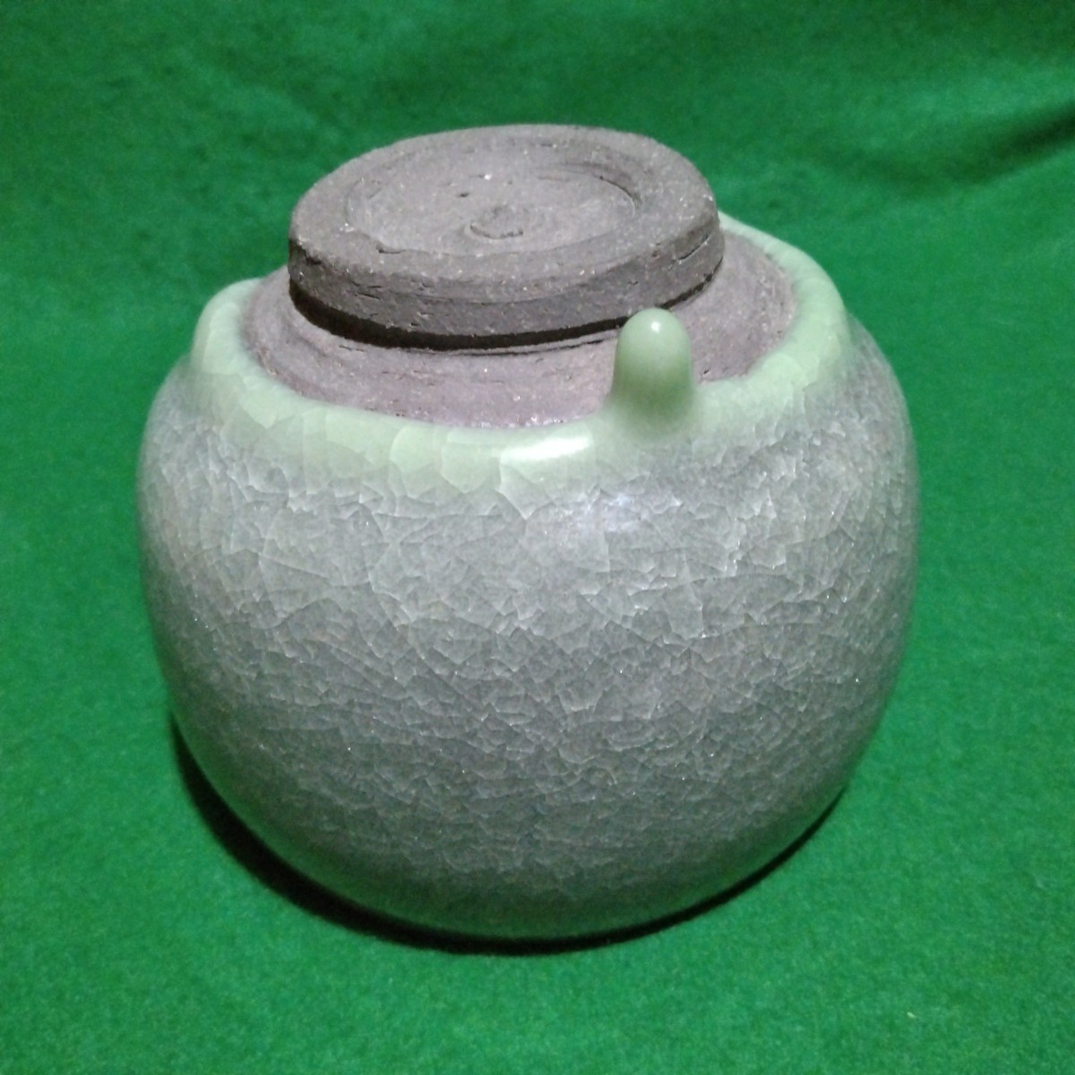 清水卯一 人間国宝 茶道具 - 作 | 青瓷氷裂貫入文茶碗 Yahoo!オークション