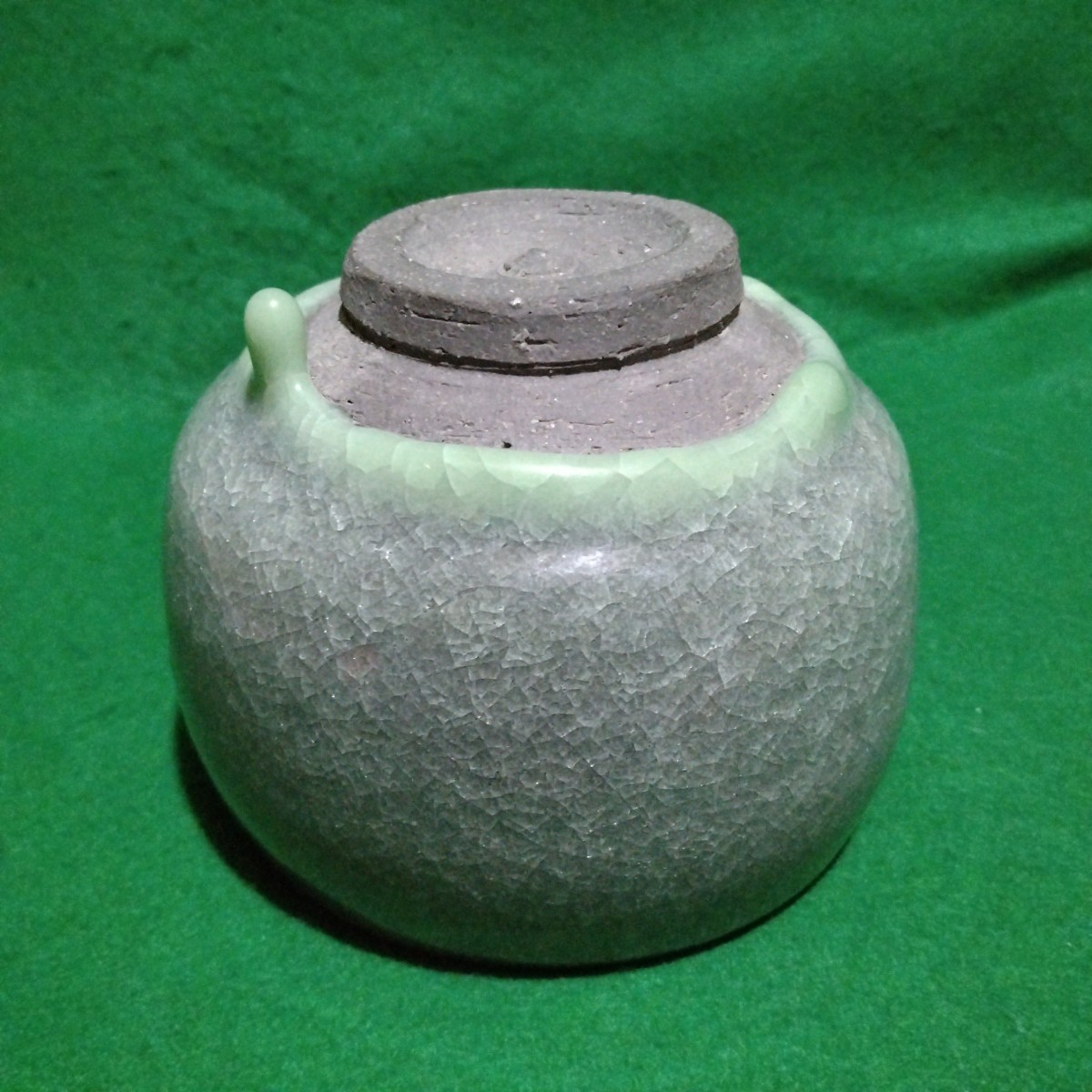 清水卯一 人間国宝 茶道具 - 作 | 青瓷氷裂貫入文茶碗 Yahoo!オークション