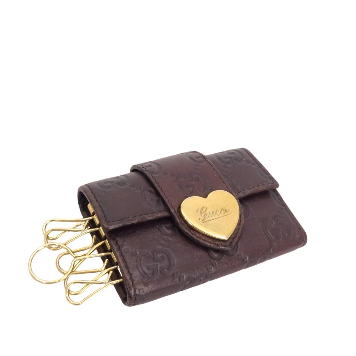 グッチ 長財布 ラブリーハート ✨美品✨ GG シマ レザー GUCCI GUCCI