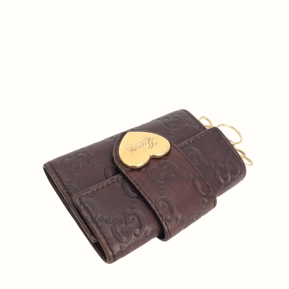 グッチ 長財布 ラブリーハート ✨美品✨ GG シマ レザー GUCCI GUCCI