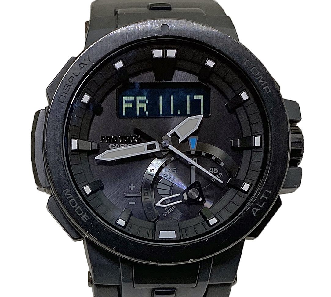 1円 グッチ QZ 9040M 黒文字盤 デイト ラウンド メンズ腕時計 0539000 