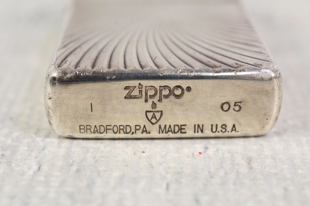 ZIPPO ジッポ アーマー 逆打ち 逆刻印 シルバーカラー 年代：I 05 2005 