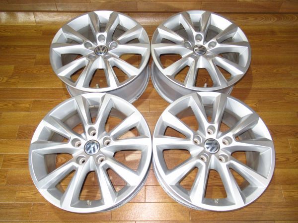VWフォルクスワーゲン7P系トゥアレグ純正18インチアルミホイール4本 18x8j+53 5H-130 71.6mmハブ径 7P6601025C 空気圧センサー付き
