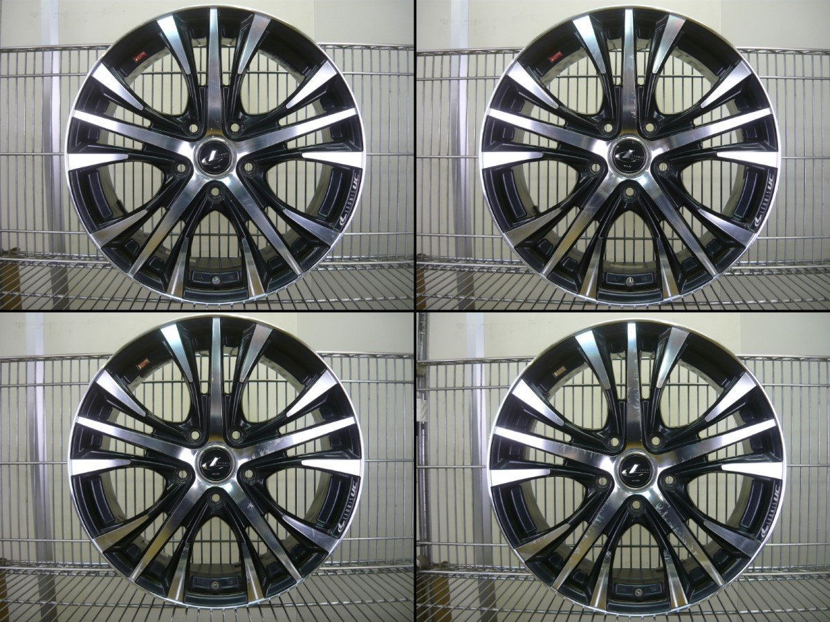 1円開始】ウェッズ レオニスUC▽17インチ6.5J＋53 5穴PCD114.3 