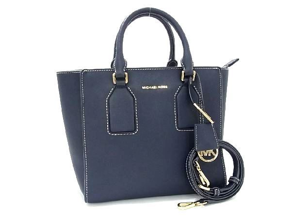 1円 □極美品□ MICHAEL KORS マイケルコース レザー 2WAY クロス 