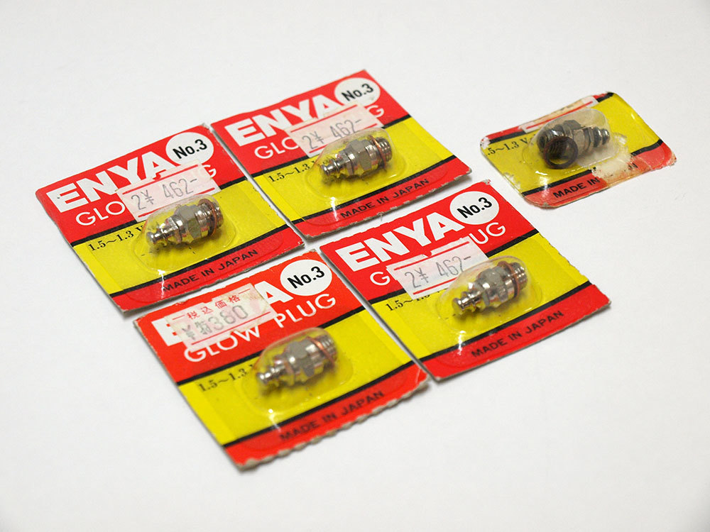 M1144A】ENYA グロー プラグ NO.3 セット 長期保管品（検：エンヤ
