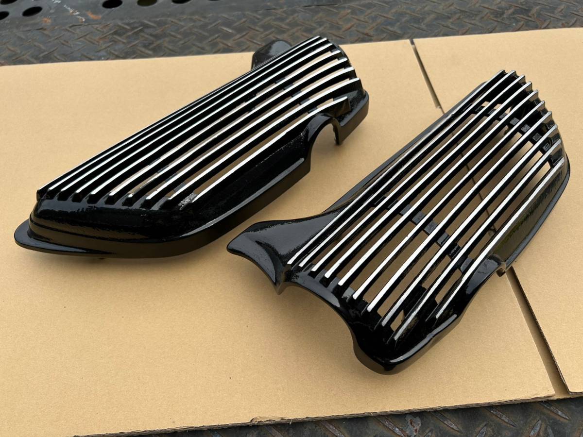 kawasaki Z1 Z2 アルフィン サイドカバー ブラック 左右セット