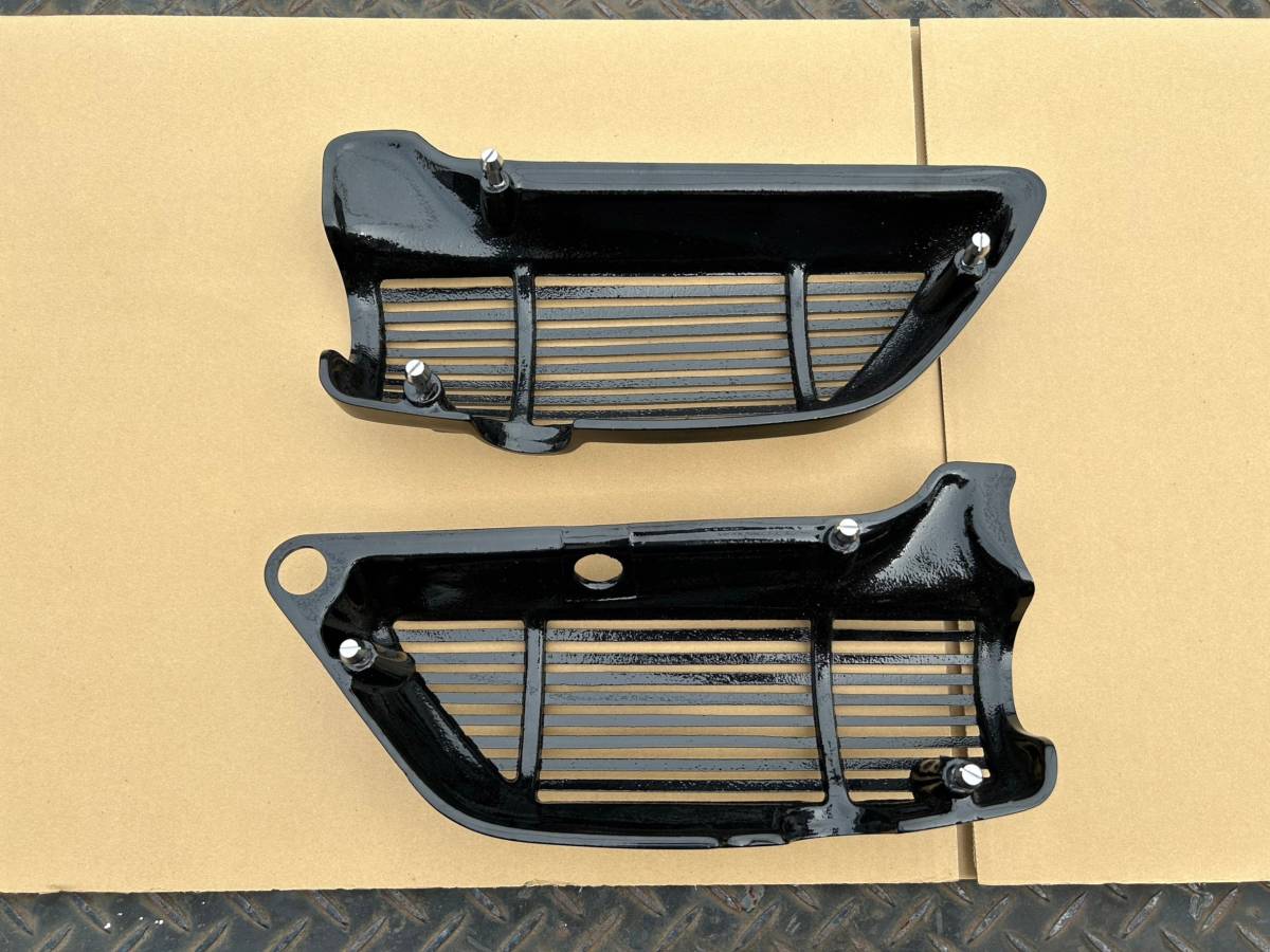 kawasaki Z1 Z2 アルフィン サイドカバー ブラック 左右セット