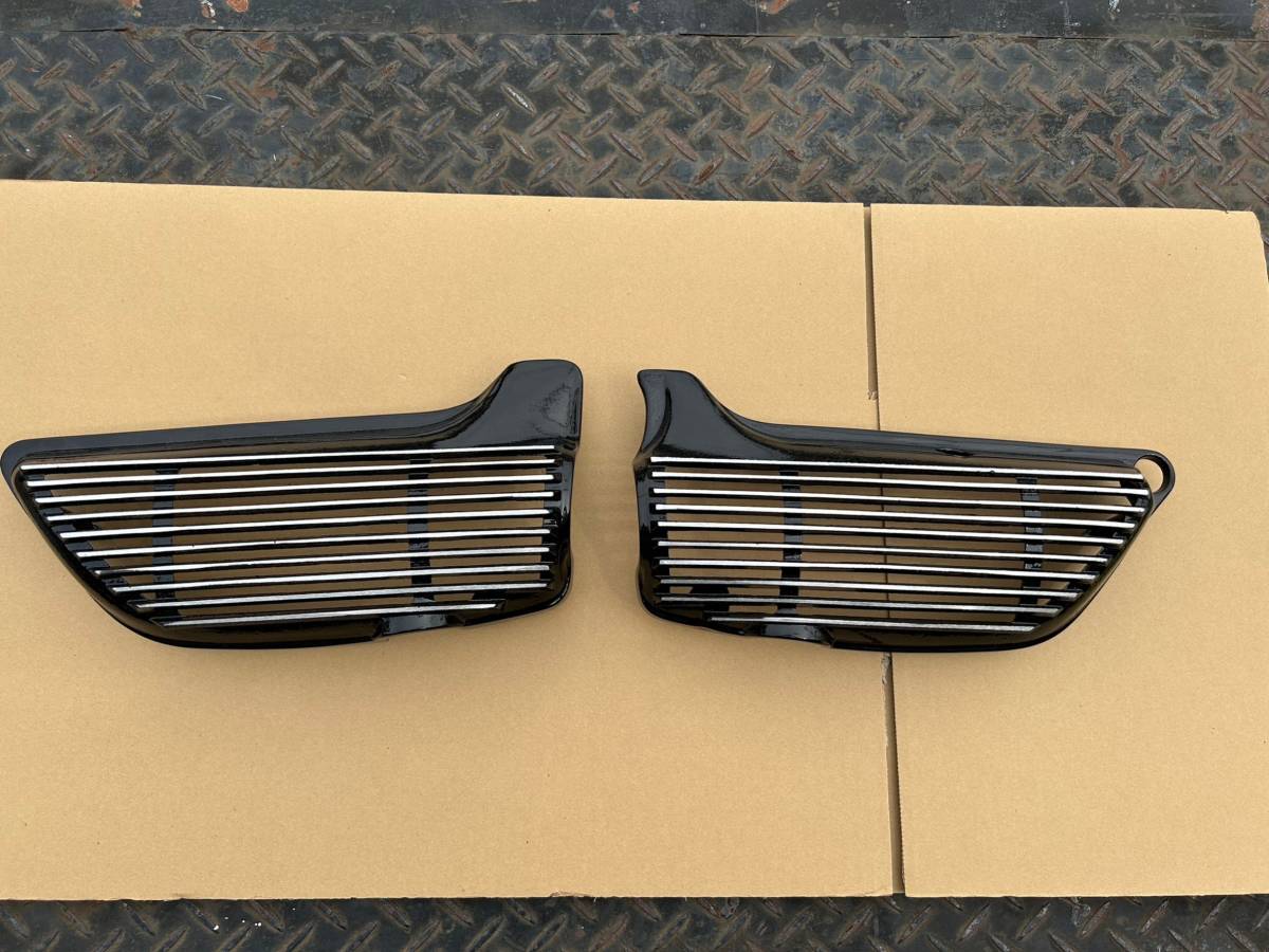 kawasaki Z1 Z2 アルフィン サイドカバー ブラック 左右セット