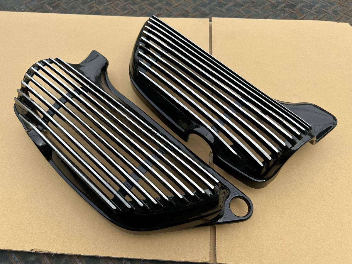 kawasaki Z1 Z2 アルフィン サイドカバー ブラック 左右セット