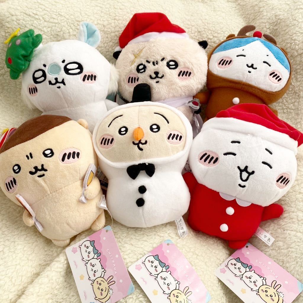 ちいかわ　クリスマス　ぬいぐるみ　6体セット