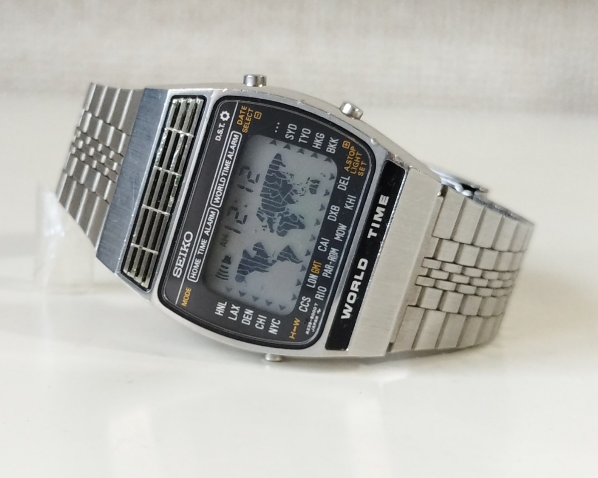 ジャンク SEIKO セイコー アトラス LC クロノグラフ アラーム デジタル 