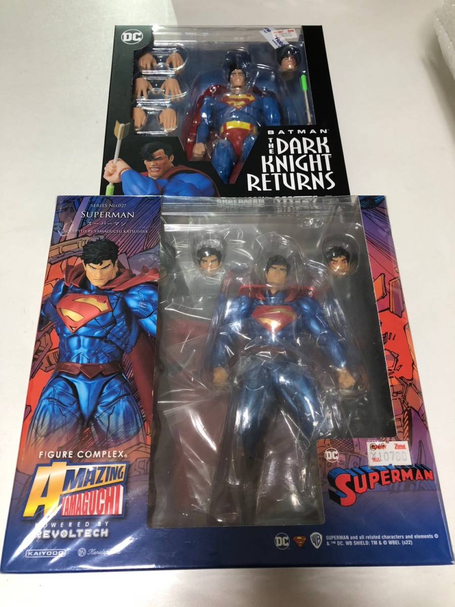 未開封品　スーパーマン　2点セット　AMAZING YAMAGUCHI　MAFEX　マフェックス　ダークナイトリターンズ　メディコムトイ　フィギュア