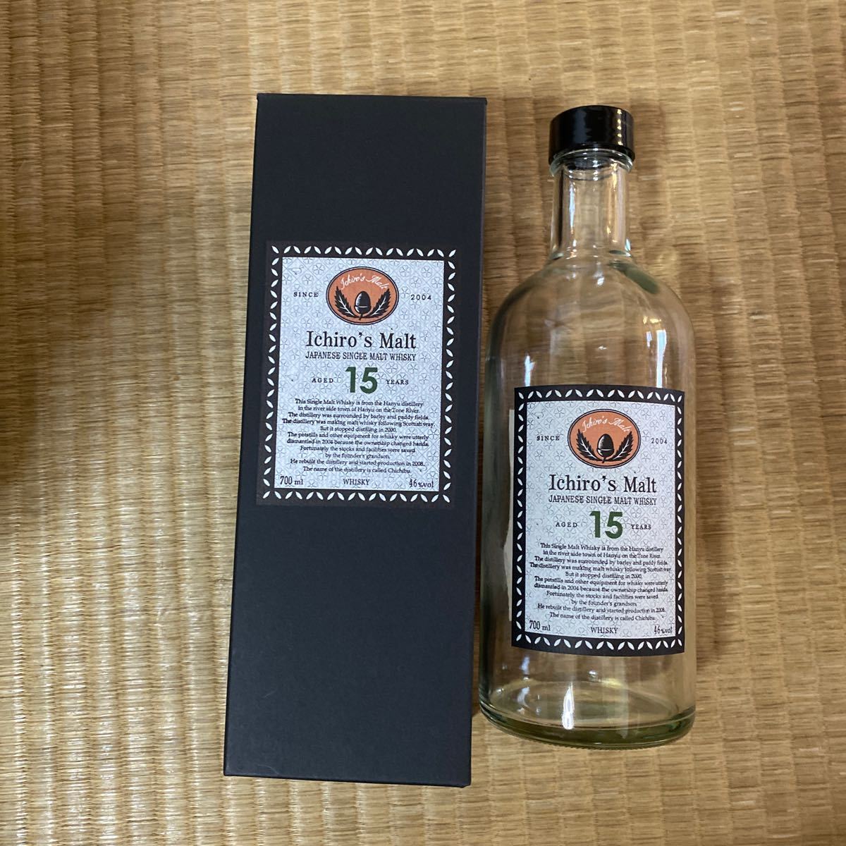 イチロースモルト15年 空瓶 - 空瓶の中古品 15年 空瓶箱