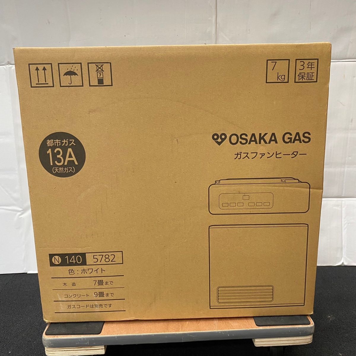 I547-O43-415 未開封 OSAKA GAS 大阪ガス ガスファンヒーター N140