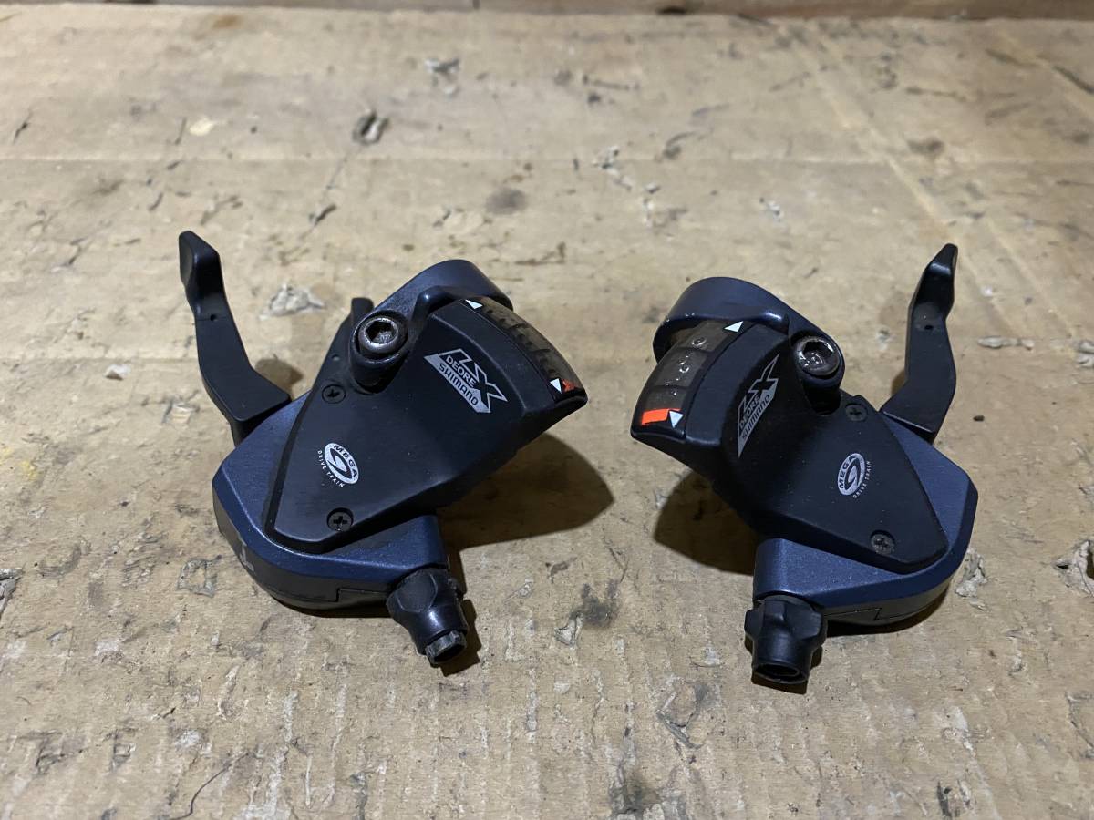 shimano DEORE LX 3×9速 シフター SL-M570 中古パーツ OLD MTB ATB