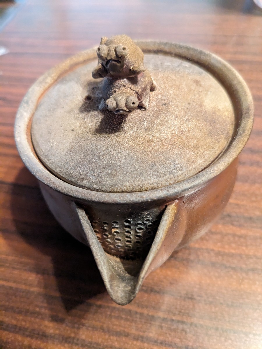 宝瓶 備前焼 美品 作者不明？ 箱なし 宝瓶 備前 備前焼